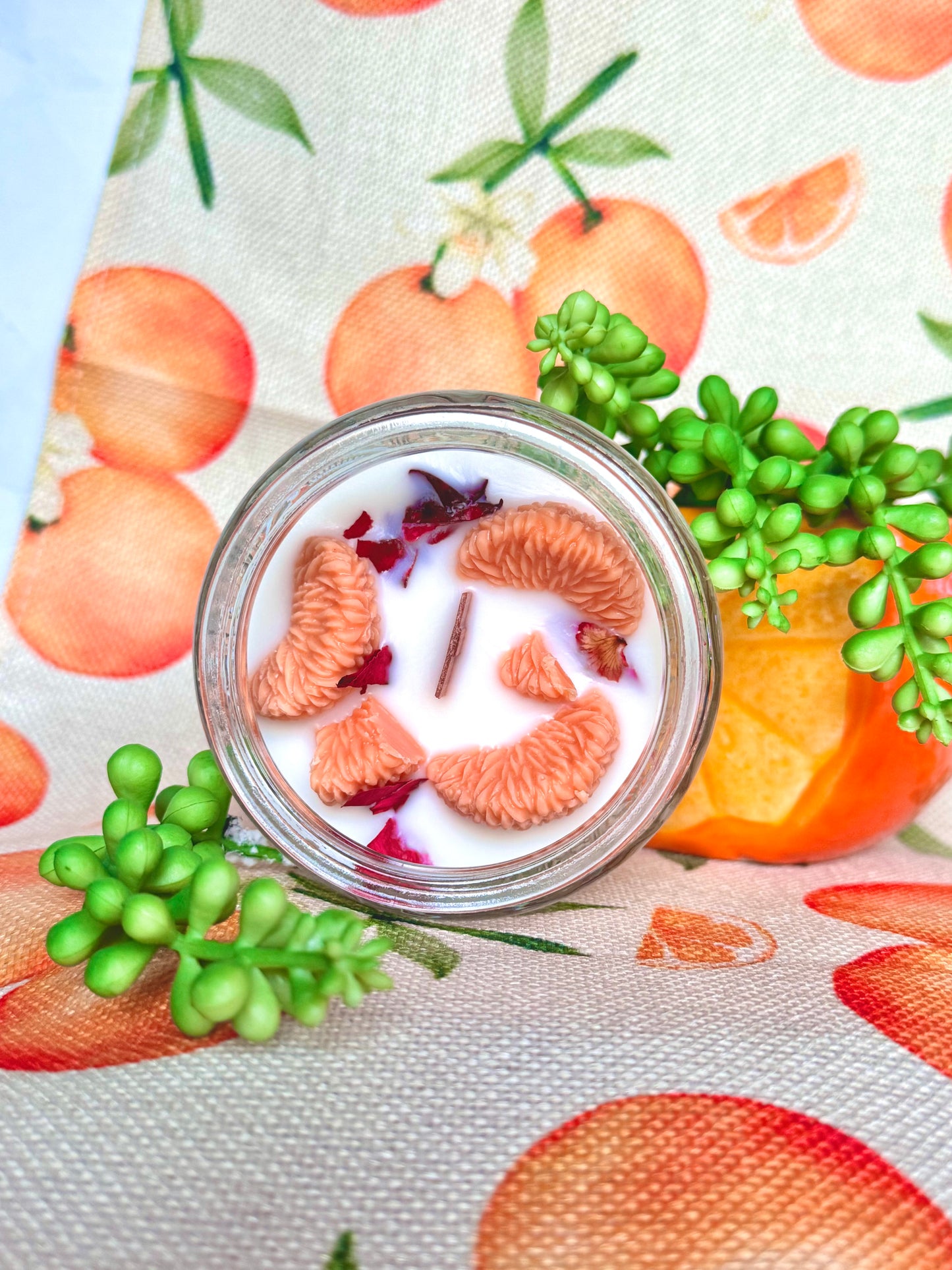 Tangerine Rose & Black Current Candle